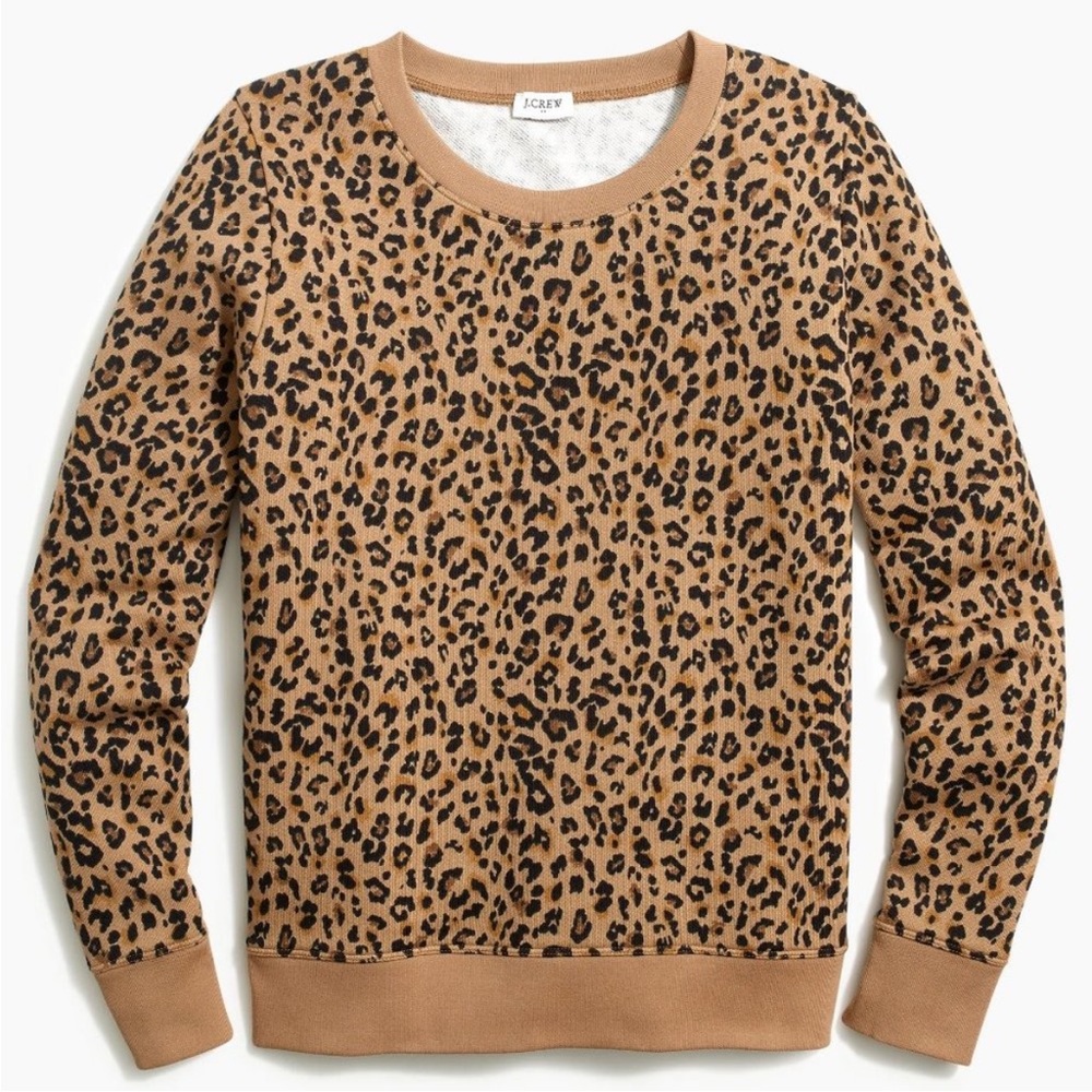 J. Crew leopard print sweatshirt